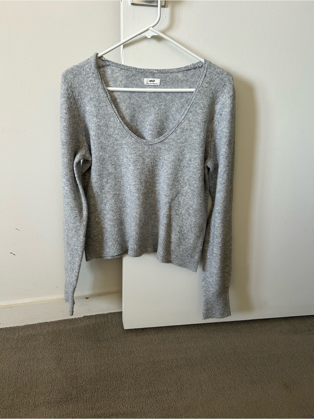 Aerie unReal Voop Neck Sweater